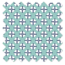 Bacati - Noah Dots/Cross Mint/Navy Crib/Toddler Bed Skirt