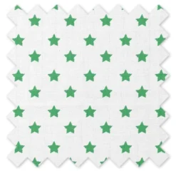 Bacati - Stars Green Ikat Muslin 100 Percent Cotton Universal Baby US Standard Crib Or Toddler Bed Fitted Sheet -Roommates Nursery Outlet Store GUEST 6fed47a4 7da4 4e29 9e5b 44c17a08c5d2 1