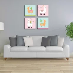 Big Dot Of Happiness Whole Llama Fun - Kids Room, Nursery Decor And Home Decor - 11 X 11 Inches Nursery Wall Art - Set Of 4 Prints For Baby's Room -Roommates Nursery Outlet Store GUEST 7360140a 123d 4e2b bab3 c9603e5eb4f3