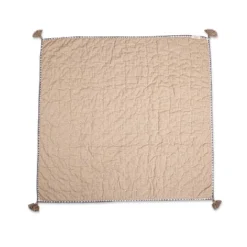 Crane Baby Quilted Baby Reversible Blanket - Ezra Copper