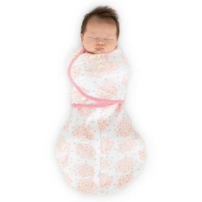 SwaddleDesigns Omni Swaddle Sack Swaddle Wrap - Pink Heavenly Floral - S - 0-3 Months 1 SwaddleDesigns Omni Swaddle Sack Swaddle Wrap - Pink Heavenly Floral - S - 0-3 Months
