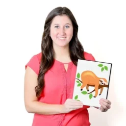 Big Dot Of Happiness Let's Hang - Sloth - Nursery Wall Art And Kids Room Decorations - Gift Ideas - 7.5 X 10 Inches - Set Of 3 Prints -Roommates Nursery Outlet Store GUEST 75a18ede 69ce 4c35 9697 0f7d94f14411