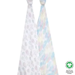 Aden + Anais Organic Swaddles Baby Blankets - 2pk