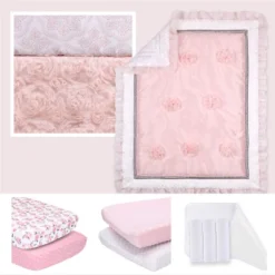 The Peanutshell Arianna Crib Bedding Set, Pink Floral, 4pc To 12 Pc, For Girls 19 The Peanutshell Arianna Crib Bedding Set, Pink Floral, 4pc To 12 Pc, For Girls -Roommates Nursery Outlet Store GUEST 7a877e31 06b5 4d44 87bf 3822d167043a