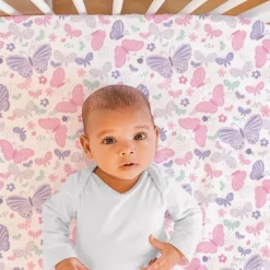 The Peanutshell Butterfly Song Crib Bedding Set For Baby Girls, 3-Piece Nursery Set In Pink|Purple 7 The Peanutshell Butterfly Song Crib Bedding Set For Baby Girls, 3-Piece Nursery Set In Pink|Purple -Roommates Nursery Outlet Store GUEST 7bf82f73 a542 42b4 8d20 544e574f04c8