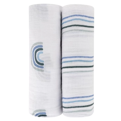 Ely's & Co. Cotton Muslin Swaddle Blanket 2 Pack 7 Ely's & Co. Cotton Muslin Swaddle Blanket 2 Pack - Image 7