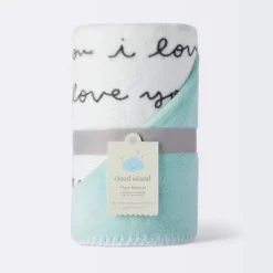 Plush Baby Blanket - I Love You Script - Cloud Island™ -Roommates Nursery Outlet Store GUEST 8436a8d5 53a9 4012 92ba 2dc4c8cf72cc