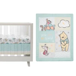 Bedtime Originals Winnie The Pooh Hugs Crib Bedding Set - 3pc