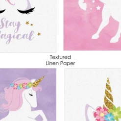 Big Dot Of Happiness Rainbow Unicorn - Unframed Magical Unicorn Nursery And Kids Room Linen Paper Wall Art - Set Of 4 - Artisms - 8 X 10 Inches 9 Big Dot Of Happiness Rainbow Unicorn - Unframed Magical Unicorn Nursery And Kids Room Linen Paper Wall Art - Set Of 4 - Artisms - 8 X 10 Inches -Roommates Nursery Outlet Store GUEST 86986b44 b2dc 48ad 9a51 3afcf6443180