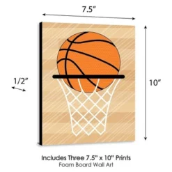 Big Dot Of Happiness Nothin' But Net - Basketball - Sports Themed Nursery Wall Art, Kids Room Decor & Game Room Decor - 7.5 X 10 Inches - 3 Prints -Roommates Nursery Outlet Store GUEST 897e4881 fd2a 4791 9d3f becc9a846041