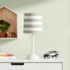 Striped Kids' Accent Lamp Gray - Pillowfort™