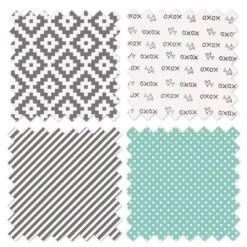 Bacati - Love Gray Mint 3 Pc Crib Bedding Set -Roommates Nursery Outlet Store GUEST 8caa0f54 d499 4262 a94c 46b81b8ebf45