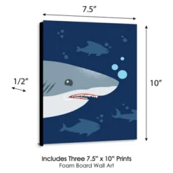 Big Dot Of Happiness Shark Zone - Nursery Wall Art, Kids Room Decor And Jawsome Shark Home Decoration - Gift Ideas - 7.5 X 10 Inches - Set Of 3 Prints 7 Big Dot Of Happiness Shark Zone - Nursery Wall Art, Kids Room Decor And Jawsome Shark Home Decoration - Gift Ideas - 7.5 X 10 Inches - Set Of 3 Prints -Roommates Nursery Outlet Store GUEST 8cda5071 5aba 40eb 8d2a 2ca951c80b7f