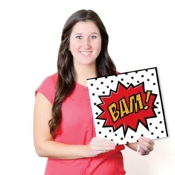 Big Dot Of Happiness Bam Superhero - Kids Room, Nursery Decor And Home Decor - 11 X 11 Inches Nursery Wall Art - Set Of 4 Prints For Baby's Room -Roommates Nursery Outlet Store GUEST 917058da 8641 4fc4 8bfe 310e24b1eb2b