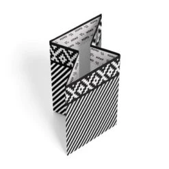 Bacati - Love Black/White Collapsible Laundry Hamper