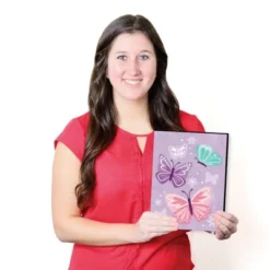 Big Dot Of Happiness Beautiful Butterfly - Floral Nursery Wall Art And Kids Room Decor - 7.5 X 10 Inches - Set Of 3 Prints -Roommates Nursery Outlet Store GUEST 937add69 b371 4f05 9f82 f5bc8590f057