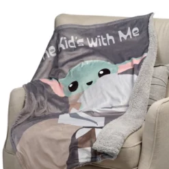 Lambs & Ivy Star Wars The Kids With Me Grogu/The Child/Baby Yoda Baby Blanket -Roommates Nursery Outlet Store GUEST 9395b122 1283 43e8 97b8 a47f605d385c