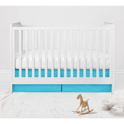 Bacati - Woodlands Forest Animals Aqua/Navy/Grey 3 Pc Crib Bedding Set 4 Bacati - Woodlands Forest Animals Aqua/Navy/Grey 3 Pc Crib Bedding Set - Image 4