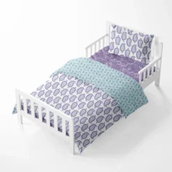 Bacati - Paisley Isabella Purple Lilac Aqua 4 Pc Toddler Bedding Set -Roommates Nursery Outlet Store GUEST 9c0760f8 4a18 4eac 8321 9e9b8586d17c