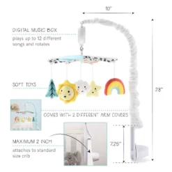 The Peanutshell Blue Look Up Musical Mobile For Boys And Girls -Roommates Nursery Outlet Store GUEST 9cad545d 39d1 4beb b966 f7439c47b7c5