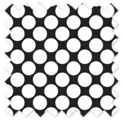 Bacati - Black Large Dots 100 Percent Cotton Universal Baby US Standard Crib Or Toddler Bed Fitted Sheet -Roommates Nursery Outlet Store GUEST 9d462bf5 9241 4b23 bf2c 1d18ecb69cd6