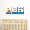 Big Dot Of Happiness Under The Sea Critters - Nursery Wall Art And Kids Room Decorations - Christmas Gift Ideas - 7.5 X 10 Inches - Set Of 3 Prints