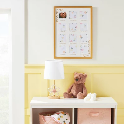 Milestone 4" X 4" Image Opening Picture Frame - Gold Floral - Cloud Island™ 1 Milestone 4" X 4" Image Opening Picture Frame - Gold Floral - Cloud Island™