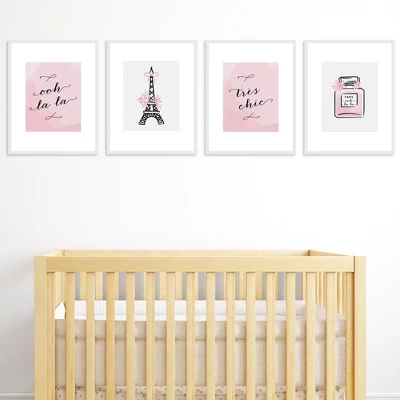 Big Dot Of Happiness Paris, Ooh La La - Unframed Eiffel Tower Nursery And Kids Room Linen Paper Wall Art - Set Of 4 - Artisms - 8 X 10 Inches 1 Big Dot Of Happiness Paris, Ooh La La - Unframed Eiffel Tower Nursery And Kids Room Linen Paper Wall Art - Set Of 4 - Artisms - 8 X 10 Inches