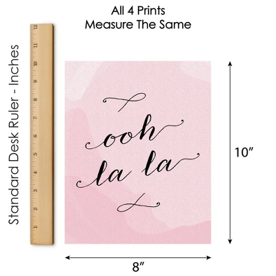 Big Dot Of Happiness Paris, Ooh La La - Unframed Eiffel Tower Nursery And Kids Room Linen Paper Wall Art - Set Of 4 - Artisms - 8 X 10 Inches 4 Big Dot Of Happiness Paris, Ooh La La - Unframed Eiffel Tower Nursery And Kids Room Linen Paper Wall Art - Set Of 4 - Artisms - 8 X 10 Inches - Image 4