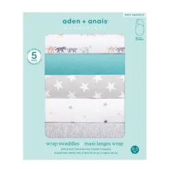 Aden + Anais Essentials Easy Swaddle Wrap - 0-3 Months - 5pk 15 Aden + Anais Essentials Easy Swaddle Wrap - 0-3 Months - 5pk -Roommates Nursery Outlet Store GUEST a1ce76a9 b8c5 4d6e 9607 9a0ba1182a19