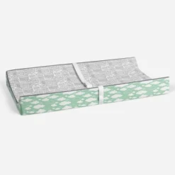 Bacati - Clouds In The City Mint/ Cityscape Quilted Changing Pad Cover -Roommates Nursery Outlet Store GUEST a243758c e782 4bd2 9751 0e31c2ebde1c