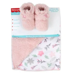 Fisher Price Fisher-Price Wonders Sherpa Lined Blanket And Plush Booties -Roommates Nursery Outlet Store GUEST a302f9ba 5f5e 4dba b9c5 d00810c13704