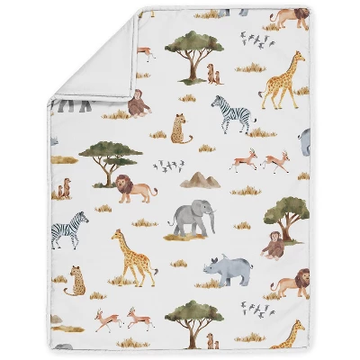 Sweet Jojo Designs Girl Baby Crib Bedding Set - Jungle Animals Collection 4pc 2 Sweet Jojo Designs Girl Baby Crib Bedding Set - Jungle Animals Collection 4pc - Image 2
