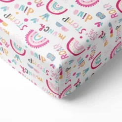 Bacati - Little Dino Girls Fuchsia/Aqua Muslin 6 Pc Crib Bedding Set With Crib Musical Mobile 14 Bacati - Little Dino Girls Fuchsia/Aqua Muslin 6 Pc Crib Bedding Set With Crib Musical Mobile -Roommates Nursery Outlet Store GUEST a3e970a3 3d38 47a1 9dc6 771723a9dc10