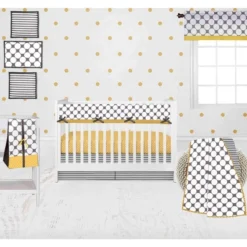 Bacati - Dots/Pin Stripes Musical Mobile Grey/yellow -Roommates Nursery Outlet Store GUEST a4a77cb0 a08c 4730 aebe 2574aca67103