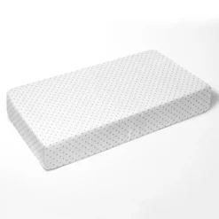 Bacati - Plus Gray Muslin 100 Percent Cotton Universal Baby US Standard Crib Or Toddler Bed Fitted Sheet