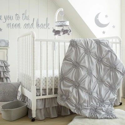 Willow 5-Piece Crib Bedding Set- Grey - Levtex Baby 1 Willow 5-Piece Crib Bedding Set- Grey - Levtex Baby