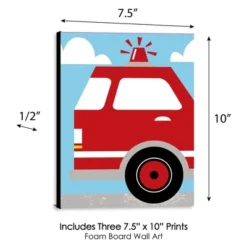 Big Dot Of Happiness Fired Up Fire Truck - Firefighter Firetruck Nursery Wall Art And Kids Room Decor - Gift Ideas - 7.5 X 10 Inches - Set Of 3 Prints 7 Big Dot Of Happiness Fired Up Fire Truck - Firefighter Firetruck Nursery Wall Art And Kids Room Decor - Gift Ideas - 7.5 X 10 Inches - Set Of 3 Prints -Roommates Nursery Outlet Store GUEST a95f6b1b 19c8 4f50 a98e aee03e912888
