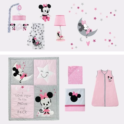 Lambs & Ivy Disney Baby Nursery Crib Bedding Set - Minnie Mouse 4pc 1 Lambs & Ivy Disney Baby Nursery Crib Bedding Set - Minnie Mouse 4pc