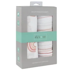 Ely's & Co. Cotton Muslin Swaddle Blanket 2 Pack 20 Ely's & Co. Cotton Muslin Swaddle Blanket 2 Pack -Roommates Nursery Outlet Store GUEST aa62354a 3767 47b3 9b0c 3b1f33870583