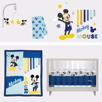 Lambs & Ivy Forever Mickey Mouse Fitted Crib Sheet 3 Lambs & Ivy Forever Mickey Mouse Fitted Crib Sheet - Image 3