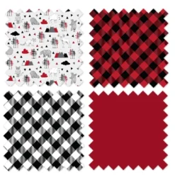 Bacati - Lumberjack Red Black Gray 10 Pc Crib Bedding Set With Long Rail Guard Cover -Roommates Nursery Outlet Store GUEST aa8d3e10 329a 42e5 beef f3becf49dfed