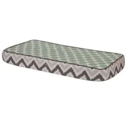 Bacati - Ikat Zigzag Mint Dots Muslin Changing Pad Cover -Roommates Nursery Outlet Store GUEST aae47fc6 346c 44bc a788 55c77875d881