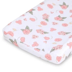 The Peanutshell Floral Changing Pad Covers For Girls, 3-Pack -Roommates Nursery Outlet Store GUEST ab1b0023 4267 4f4e a9b4 34f1ed5519e2