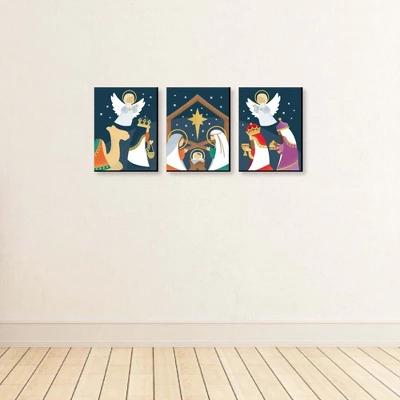 Big Dot Of Happiness Holy Nativity - Religious Nursery Wall Art And Manger Scene Christmas Room Decor - 7.5 X 10 Inches - Set Of 3 Prints 2 Big Dot Of Happiness Holy Nativity - Religious Nursery Wall Art And Manger Scene Christmas Room Decor - 7.5 X 10 Inches - Set Of 3 Prints - Image 2