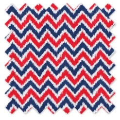 Bacati - Chevron Ikat Navy Red 100 Percent Cotton Universal Baby US Standard Crib Or Toddler Bed Fitted Sheet -Roommates Nursery Outlet Store GUEST aeead50c bd6d 45f7 aeaf 757c38dc076a
