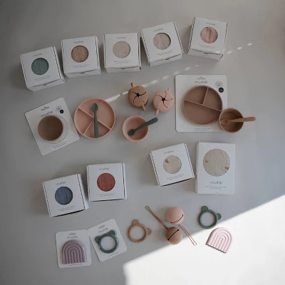 Mushie Muslin Swaddle Blanket Organic Cotton 2 Mushie Muslin Swaddle Blanket Organic Cotton - Image 2