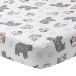 Lambs & Ivy Woodland Forest Animal Nursery 5-Piece Baby Crib Bedding Set - Gray -Roommates Nursery Outlet Store GUEST b2e09e4c eda3 40e3 a49a ece406b211fc