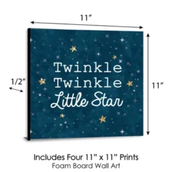 Big Dot Of Happiness Twinkle Twinkle Little Star - Kids Room, Nursery & Home Decor - 11 X 11 Inches Nursery Wall Art - Set Of 4 Prints For Baby's Room -Roommates Nursery Outlet Store GUEST b3eae273 ce32 47b7 887e e497dd31156d