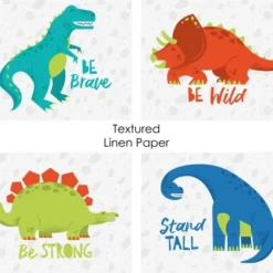 Big Dot Of Happiness Roar Dinosaur - Unframed Dino Trex Nursery And Kids Room Linen Paper Wall Art - Set Of 4 - Artisms - 8 X 10 Inches 9 Big Dot Of Happiness Roar Dinosaur - Unframed Dino Trex Nursery And Kids Room Linen Paper Wall Art - Set Of 4 - Artisms - 8 X 10 Inches -Roommates Nursery Outlet Store GUEST b4d33943 d236 4c1c bf4c bd163321c688
